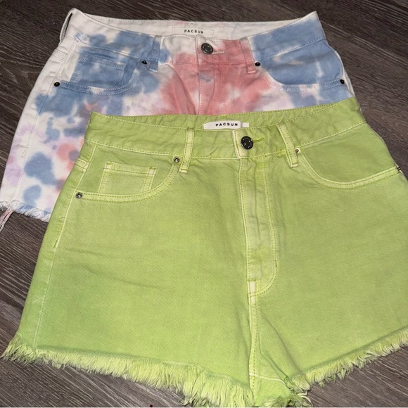 PacSun Pants - Set of 2 Pacsun High Rise Festival Shorts Size 26